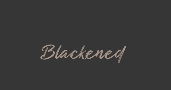 Blackened Script font thumb